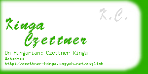 kinga czettner business card